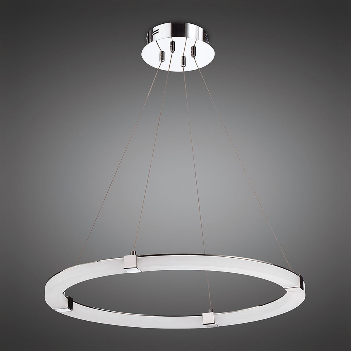 Tacca Round LED Suspension Light - Polished Chrome
