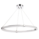 Tacca Oval LED Suspension Light - Polished Chrome