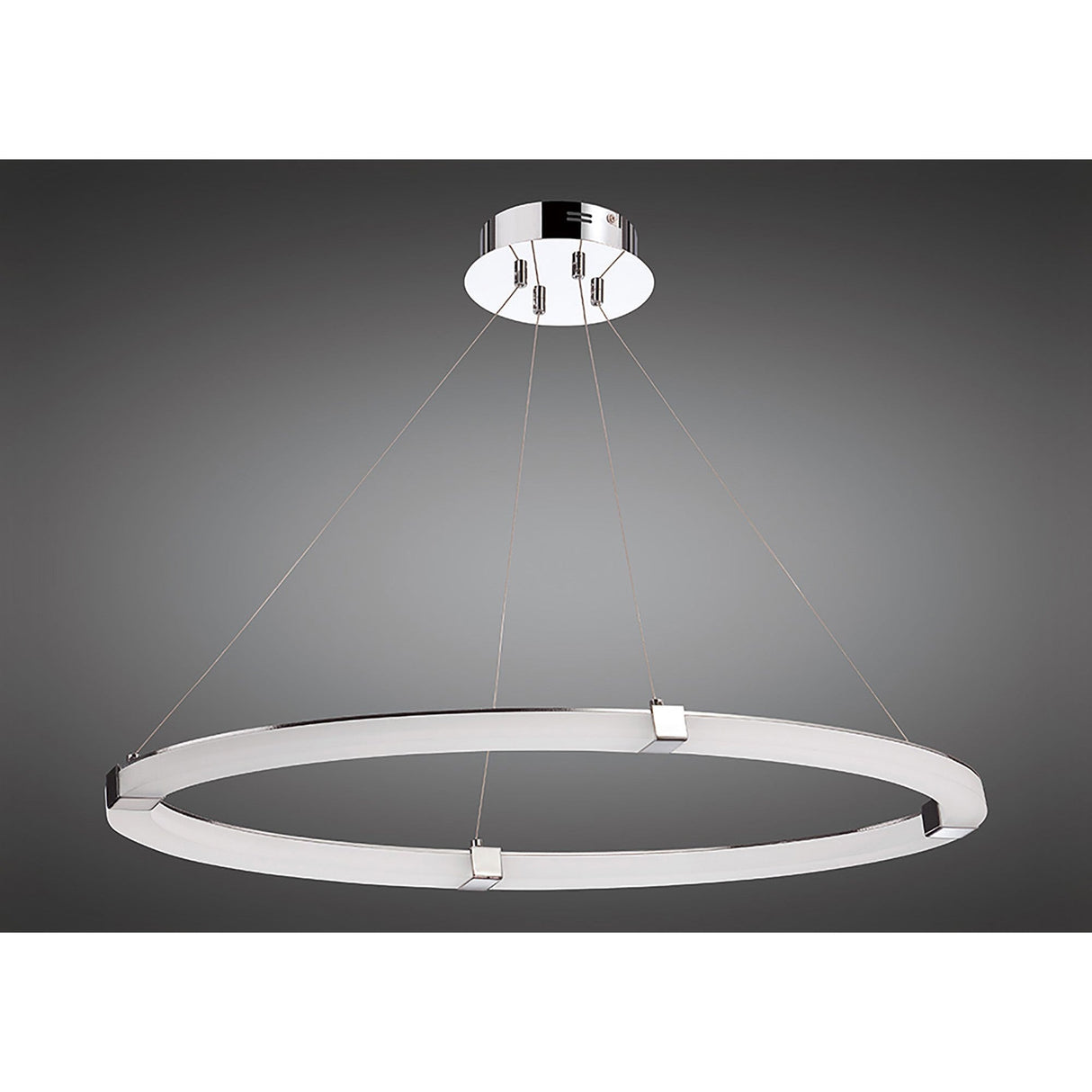 Tacca Oval LED Suspension Light - Polished Chrome