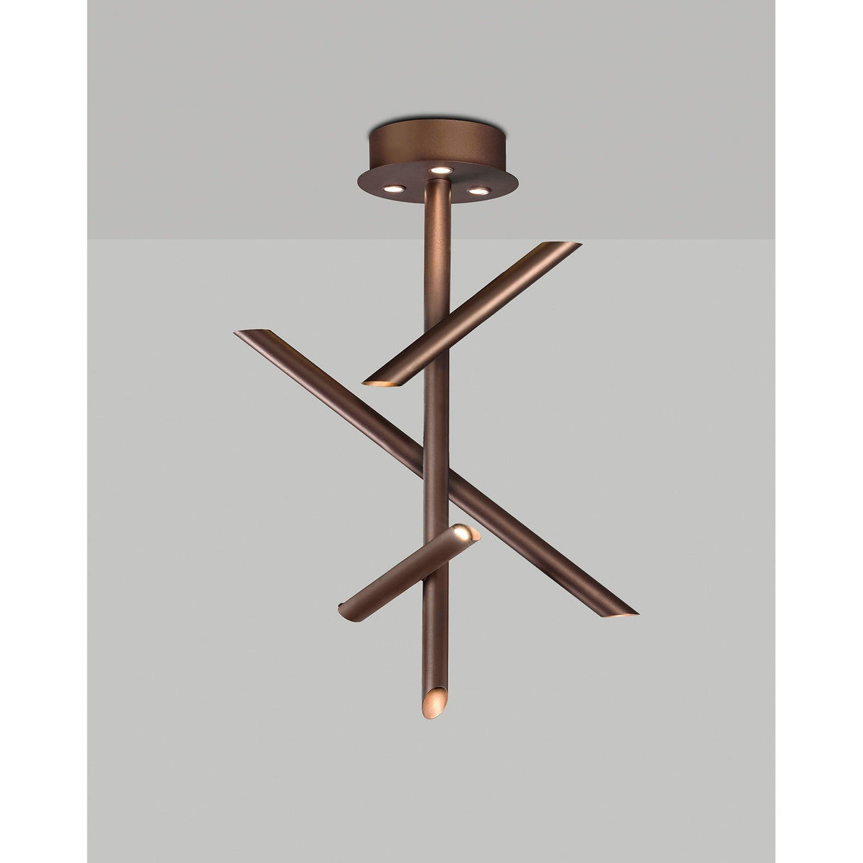 Take Dimmable LED Semi-Flush Ceiling Light 30W 3000K – Bronze