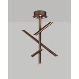 Take Dimmable LED Semi-Flush Ceiling Light 30W 3000K – Bronze