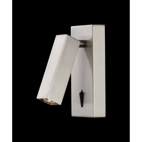 Tarifa Switched LED Wall/Reading Light - Satin Nickel