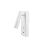 Tarifa II Adjustable LED Wall/Reading Light With USB-C - White