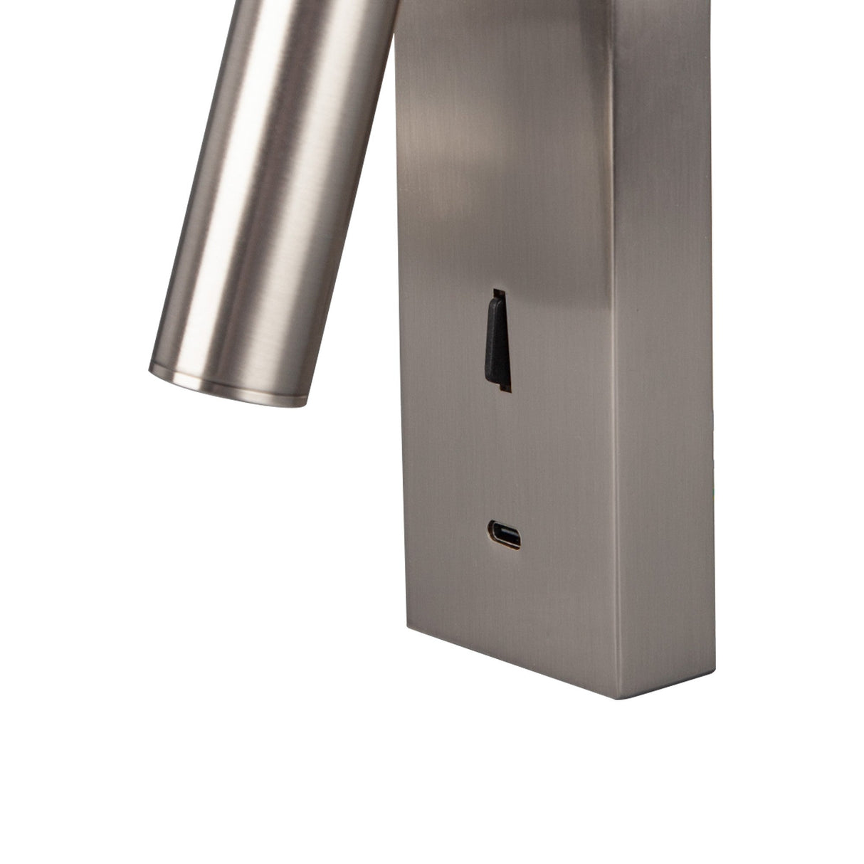 Tarifa II Adjustable LED Wall/Reading Light With USB-C - Nickel
