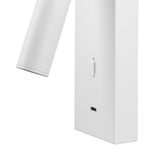 Tarifa III  Adjustable LED Wall/Reading Light With USB-C - White