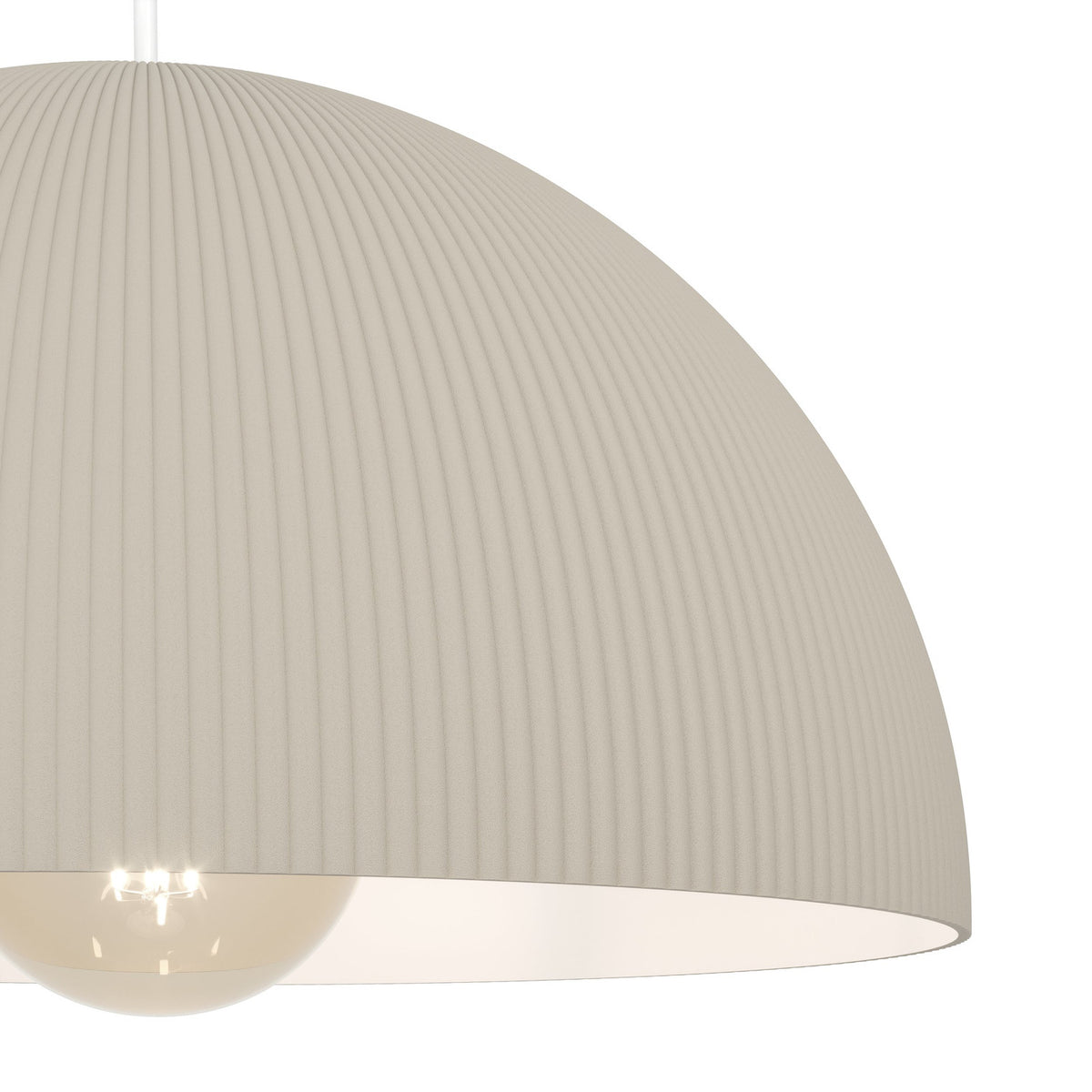 Tarvena Pendant Light 30cm - Sand & White