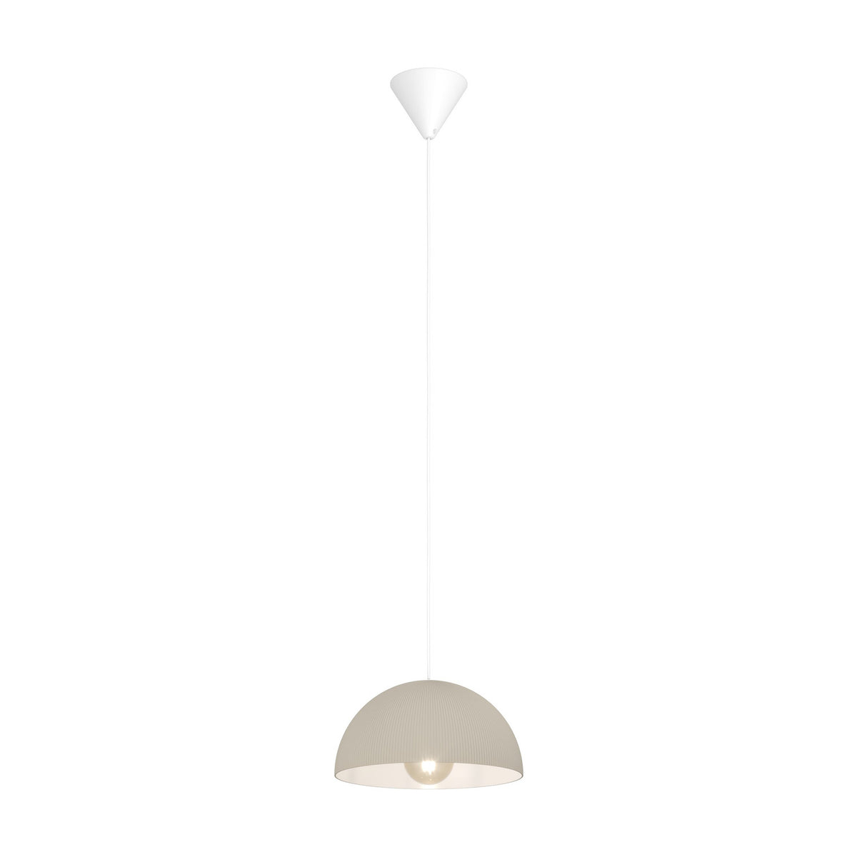 Tarvena Pendant Light 30cm - Sand & White