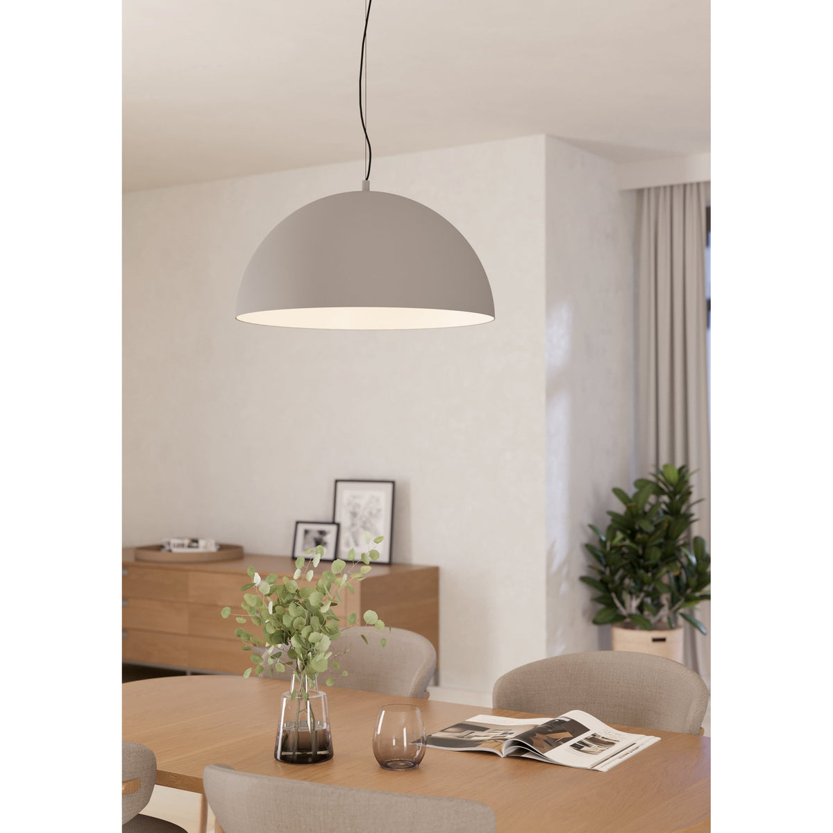 Tarvena Pendant Light - Black, Grey & White