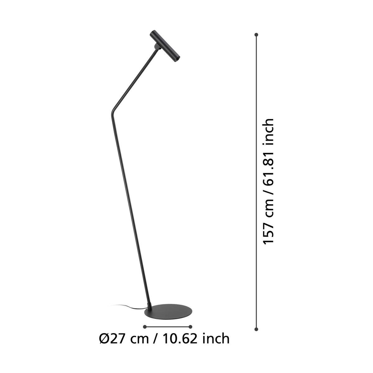 Tasmenne LED Floor Lamp - Black