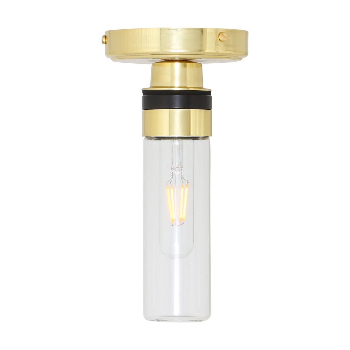 Tay Glass Flush Ceiling Light IP65