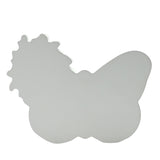 Be Yourself Floral Butterfly Standing Wooden Plaque - White
