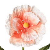 Isterlyn Flower Stand Ornament with Orange & White Petals - Green
