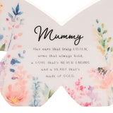 Mummy Floral Butterfly Wooden Mantel Decoration - White
