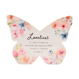 Loveliest Floral Butterfly Mantel Decoration - White & Yellow