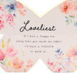 Loveliest Floral Butterfly Mantel Decoration - White & Yellow