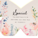 Special Floral Butterfly Wooden Mantel Decoration - White