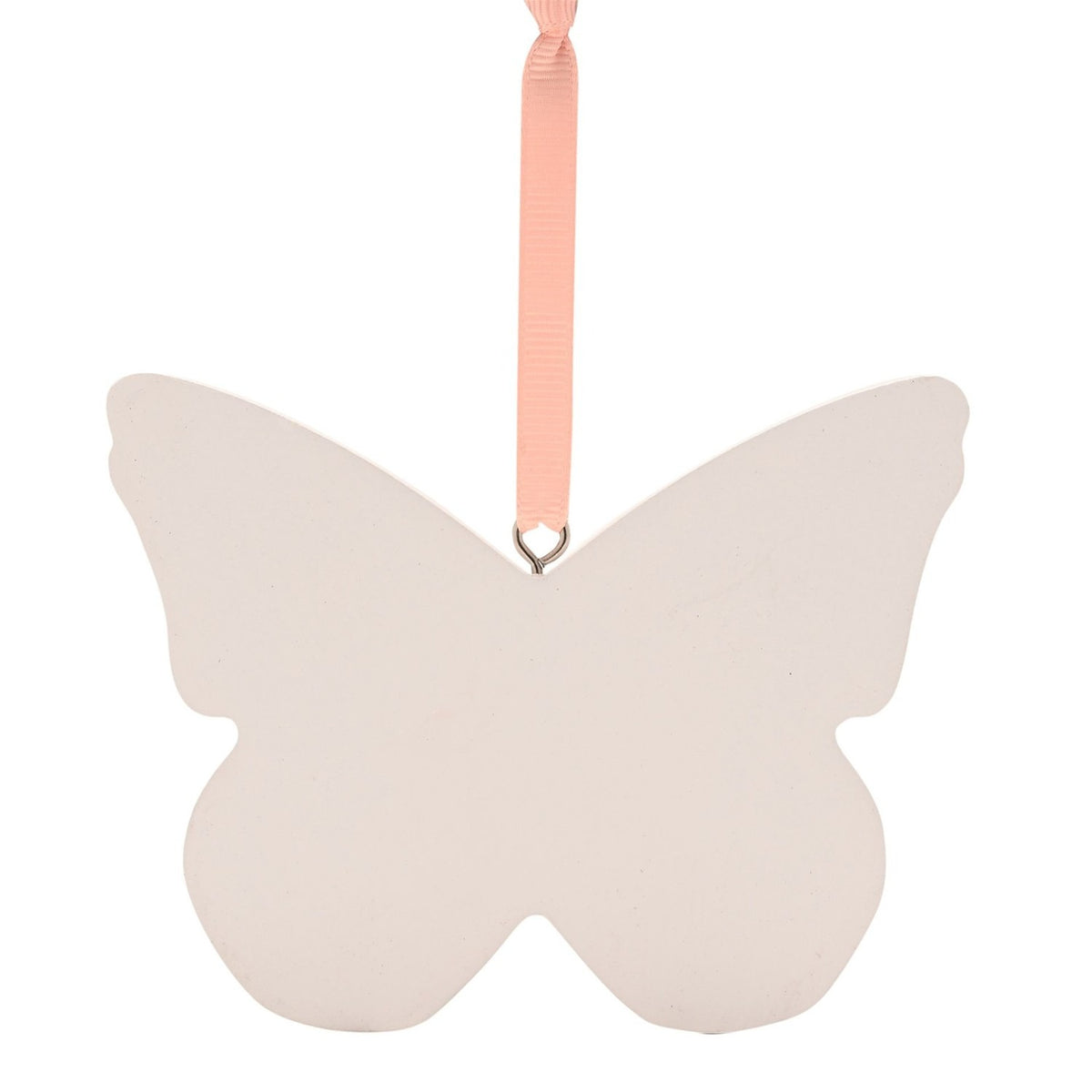 Grandma Floral Butterfly Wooden Hanging Decoration - White