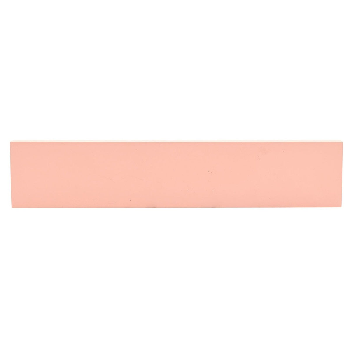 Skinny wooden wall plaque for Mum with a plain pink edge shown against a white background, part of the Watercolour Floral Mum design.