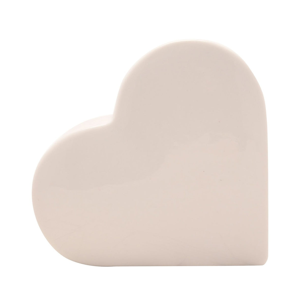 Friend Watercolour Floral Heart Ceramic Decoration - White