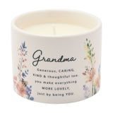 Grandma Wildflower Ceramic Scented Candle 100g - Off White