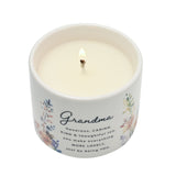 Grandma Wildflower Ceramic Scented Candle 100g - Off White