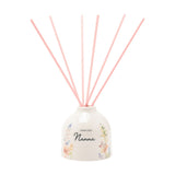 Loveliest Nanna Floral Ceramic Reed Diffuser - Off White