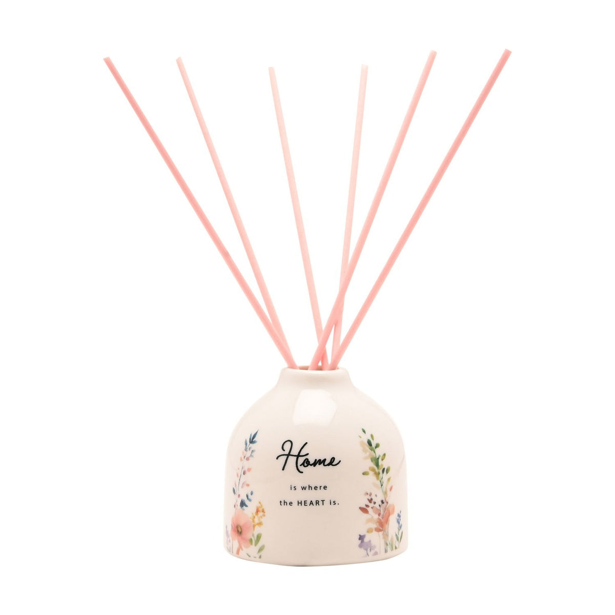 Home Is Where the Heart Is Ceramic Reed Diffuser - Off White
