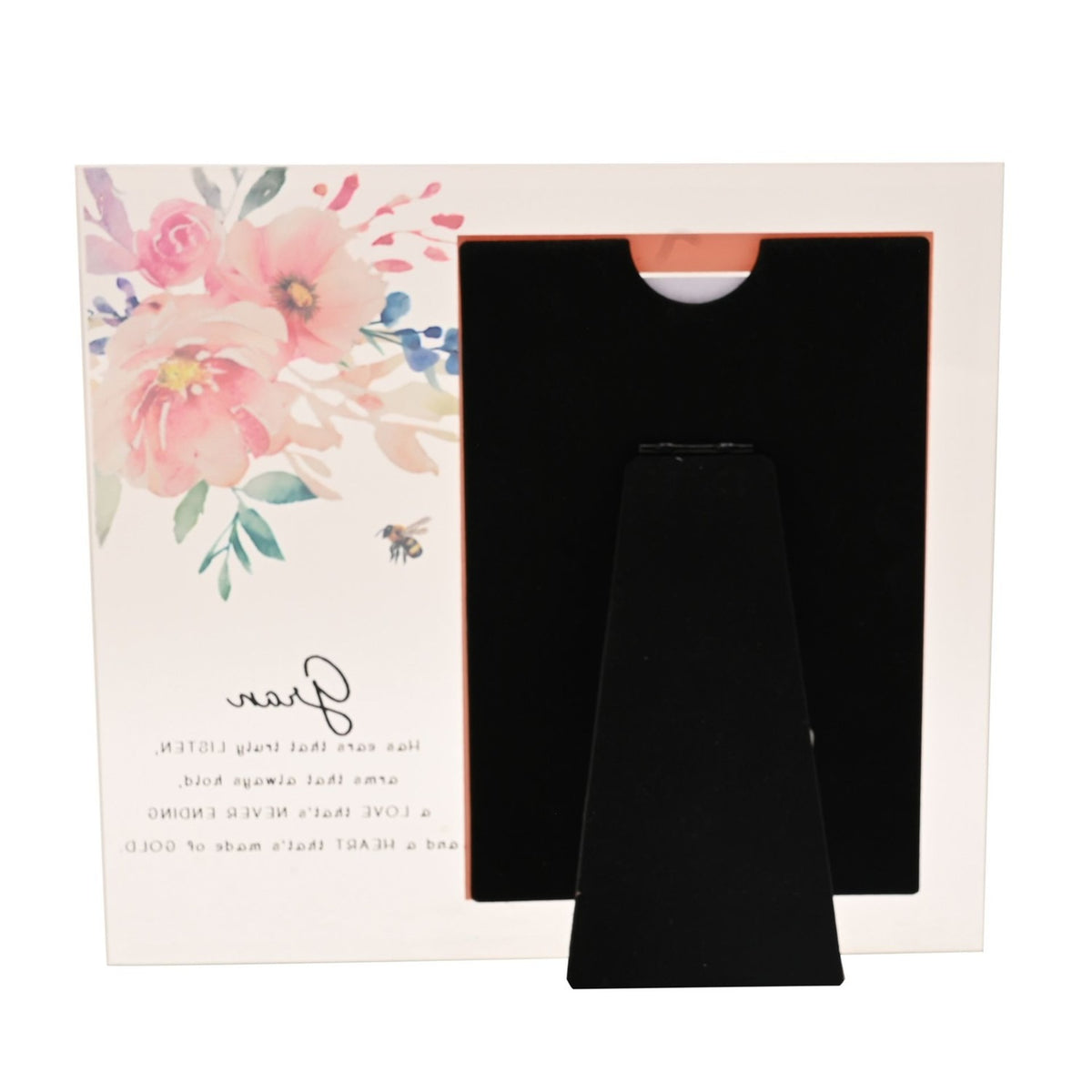 Gran Watercolour Floral Glass Photo Frame 6 x 4in - Clear