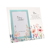 Nan Wildflower and Bee Glass Photo Frame 6 x 4in - Clear