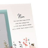 Nan Wildflower and Bee Glass Photo Frame 6 x 4in - Clear