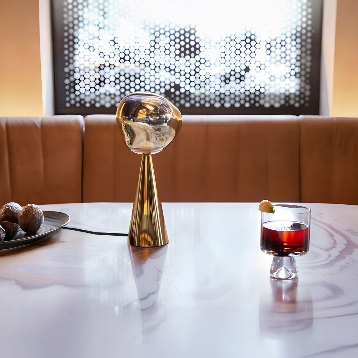 Lava LED Table Lamp - Gold