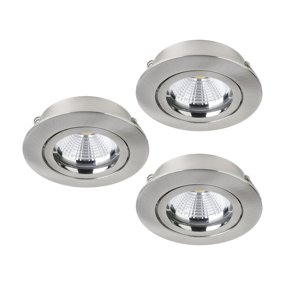 Tedo 1 Downlight Set of 3 - Satin Nickel