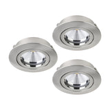 Tedo 1 Downlight Set of 3 - Satin Nickel