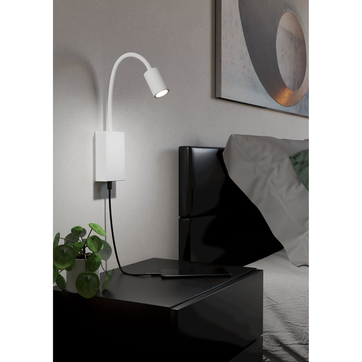 Telmena LED Wall Light - White