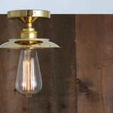 Telonda Brass Flush Ceiling Light