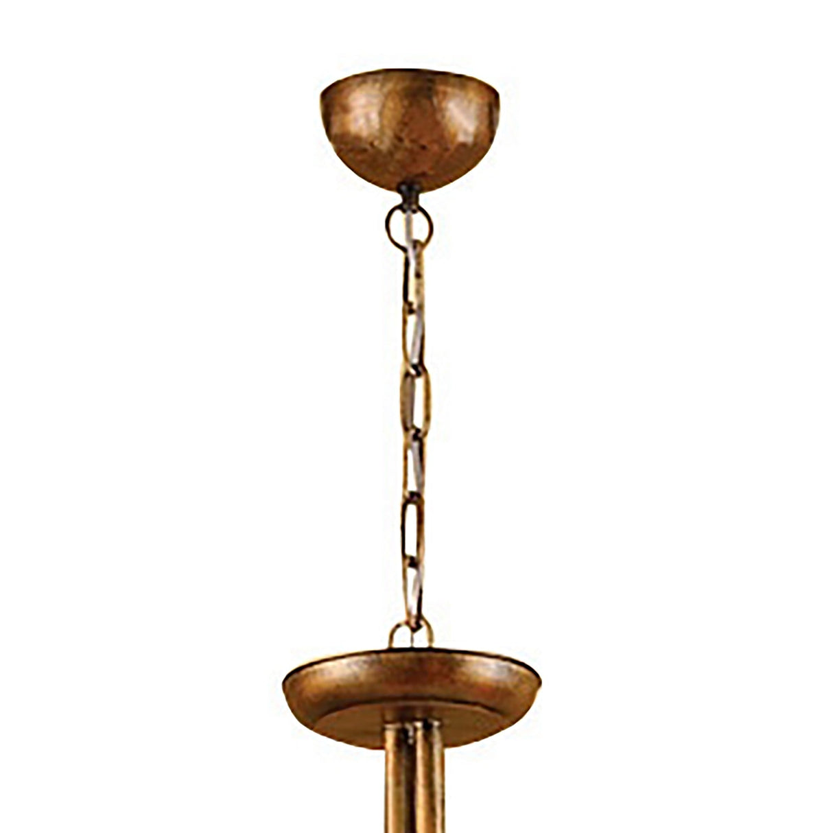 Tentacle 78cm 5 Light Chandelier - Rustic Gold