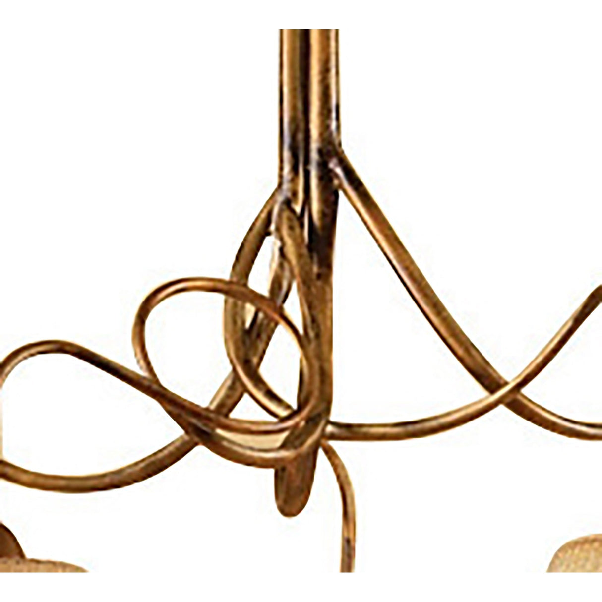 Tentacle 78cm 5 Light Chandelier - Rustic Gold