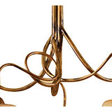 Tentacle 78cm 5 Light Chandelier - Rustic Gold