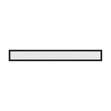 Tesvelle LED Panel Light, a slim rectangular ceiling fixture with a black steel frame and white diffuser panel, shown on a plain white background.