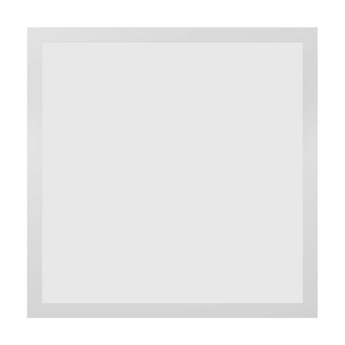 Tesvelle Smart LED Panel Light, a square white steel ceiling fixture measuring 39.3 x 39.3cm with a white plastic diffuser panel, shown on a plain light background.