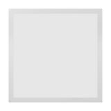 Tesvelle Smart LED Panel Light, a square white steel ceiling fixture measuring 39.3 x 39.3cm with a white plastic diffuser panel, shown on a plain light background.