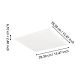Tesvelle Smart LED Panel Light, a square white ceiling fixture measuring 39.3 x 39.3 x 6.1cm, shown with dimension lines on a white background.