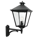 Turin Grande 1 Light Up Wall Lantern - Black