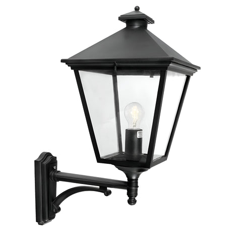 Turin Grande 1 Light Up Wall Lantern - Black