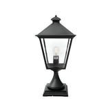 Turin Grande 1 Light Pedestal - Black