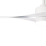 Thai CCT Dimmable LED Ceiling Retractable Fan Light With Remote & APP Control - White