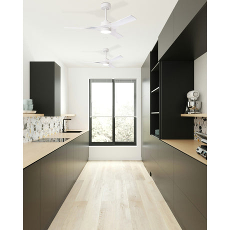 Thai CCT Dimmable LED Ceiling Retractable Fan Light With Remote & APP Control - White