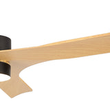 Thai CCT Dimmable LED Ceiling Fan Light With Remote & APP Control - Brown/Black