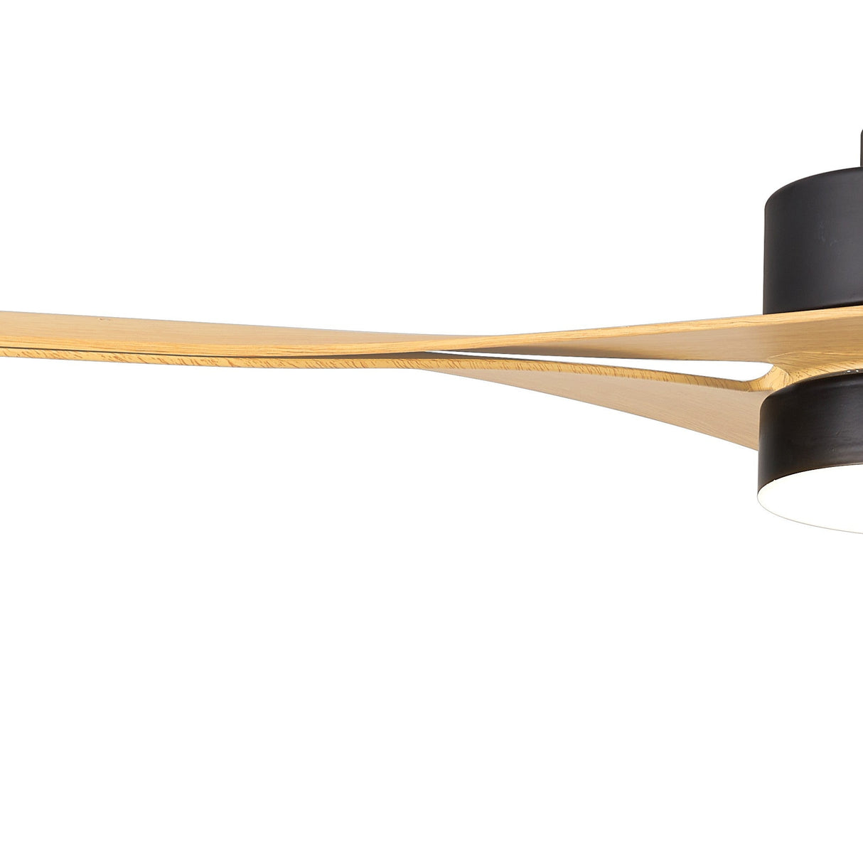 Thai CCT Dimmable LED Ceiling Fan Light With Remote & APP Control - Brown/Black