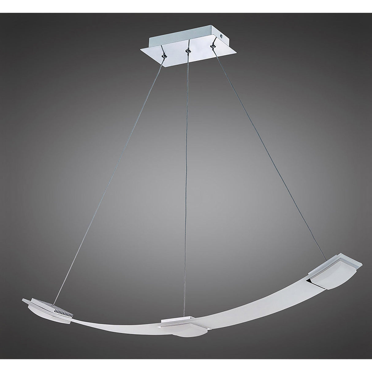 Thea LED Linear Suspension Light - Satin Chrome